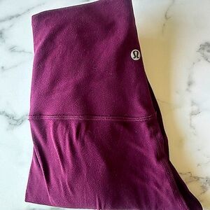 Lululemon size:2 style:aligns  pants leggings burgundy. Buttery soft fabric.
